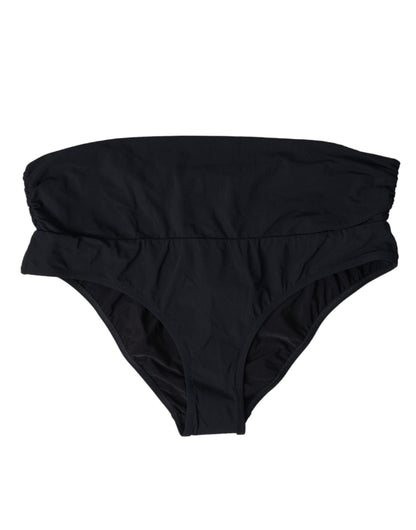 Dolce &amp; Gabbana Elegant Black Bikini Bottom - неперевершена пляжна елегантність