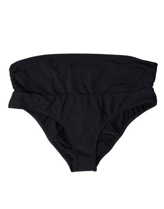 Dolce &amp; Gabbana Elegant Black Bikini Bottom - неперевершена пляжна елегантність