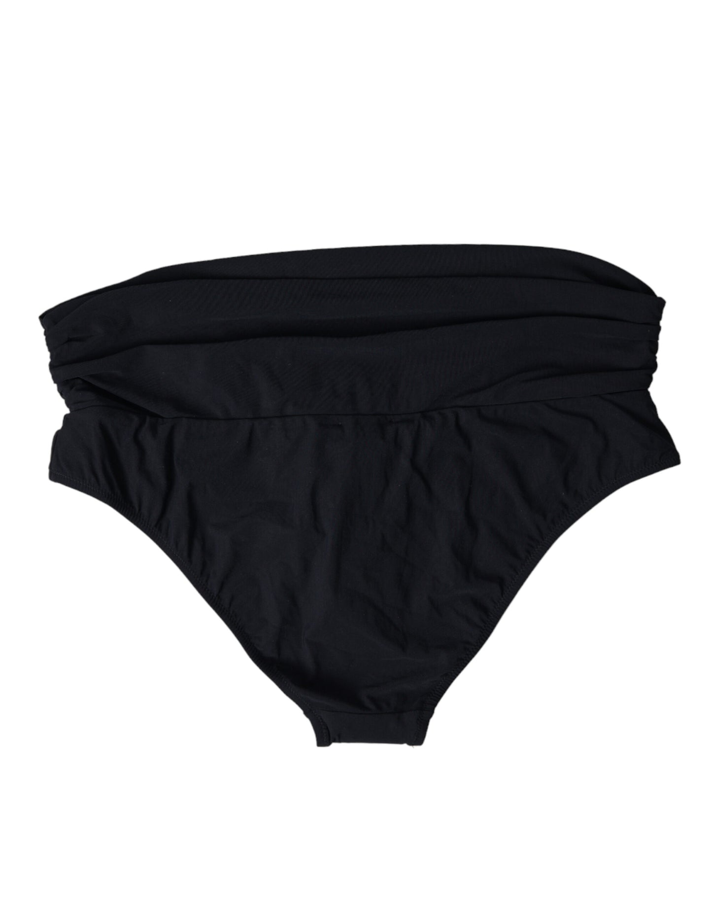 Dolce &amp; Gabbana Elegant Black Bikini Bottom - неперевершена пляжна елегантність