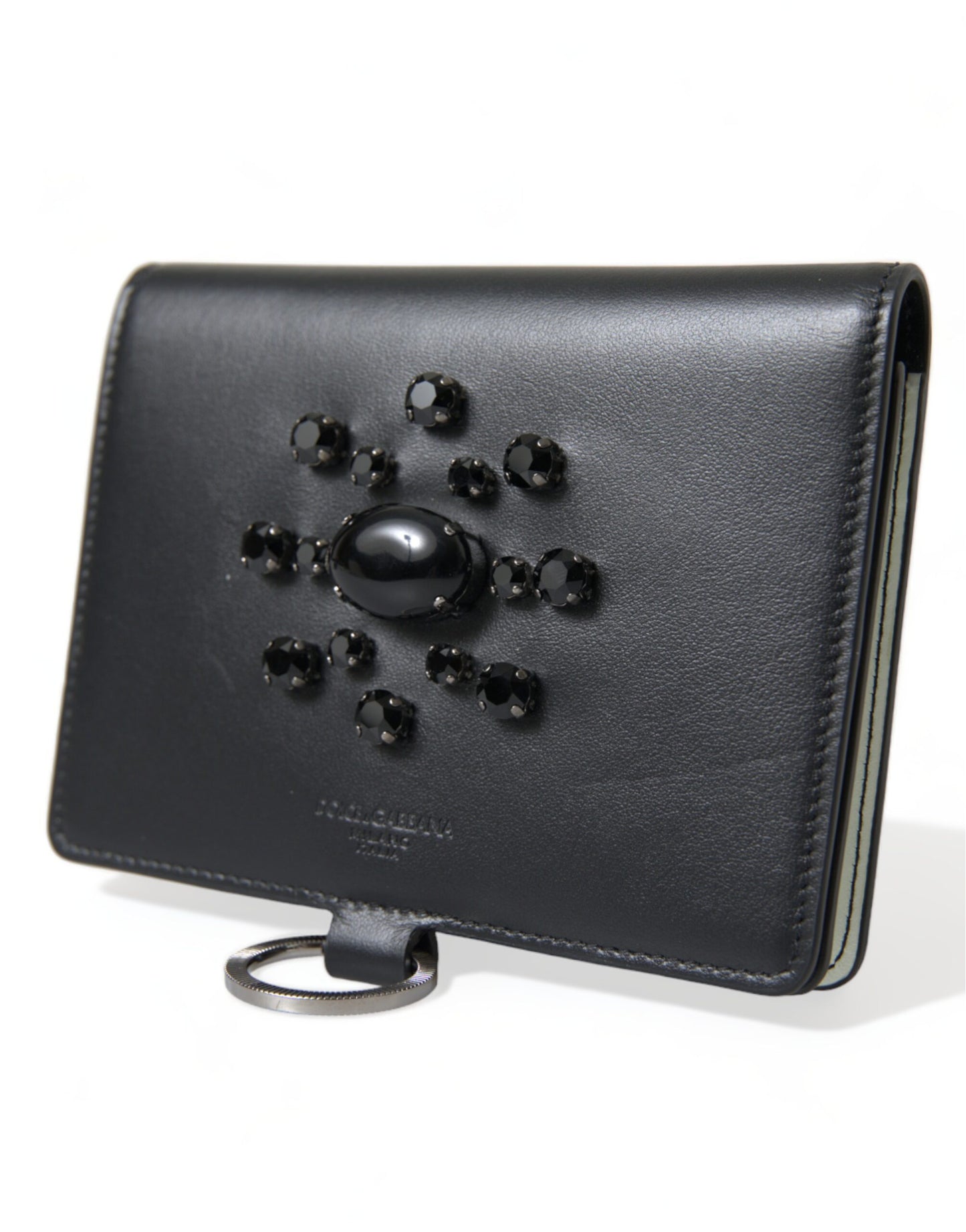 Елегантний шкіряний гаманець Dolce &amp; Gabbana Crystal Card Holder