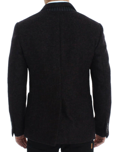 Піджак Dolce &amp; Gabbana Bordeaux Alpaga на двох ґудзиках