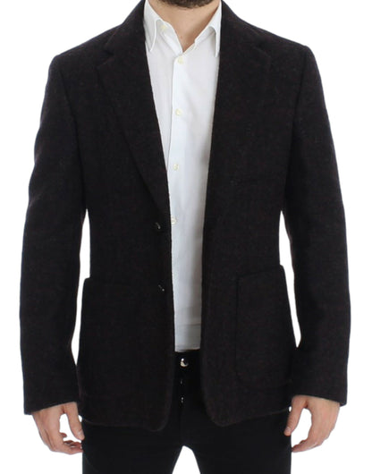Піджак Dolce &amp; Gabbana Bordeaux Alpaga на двох ґудзиках