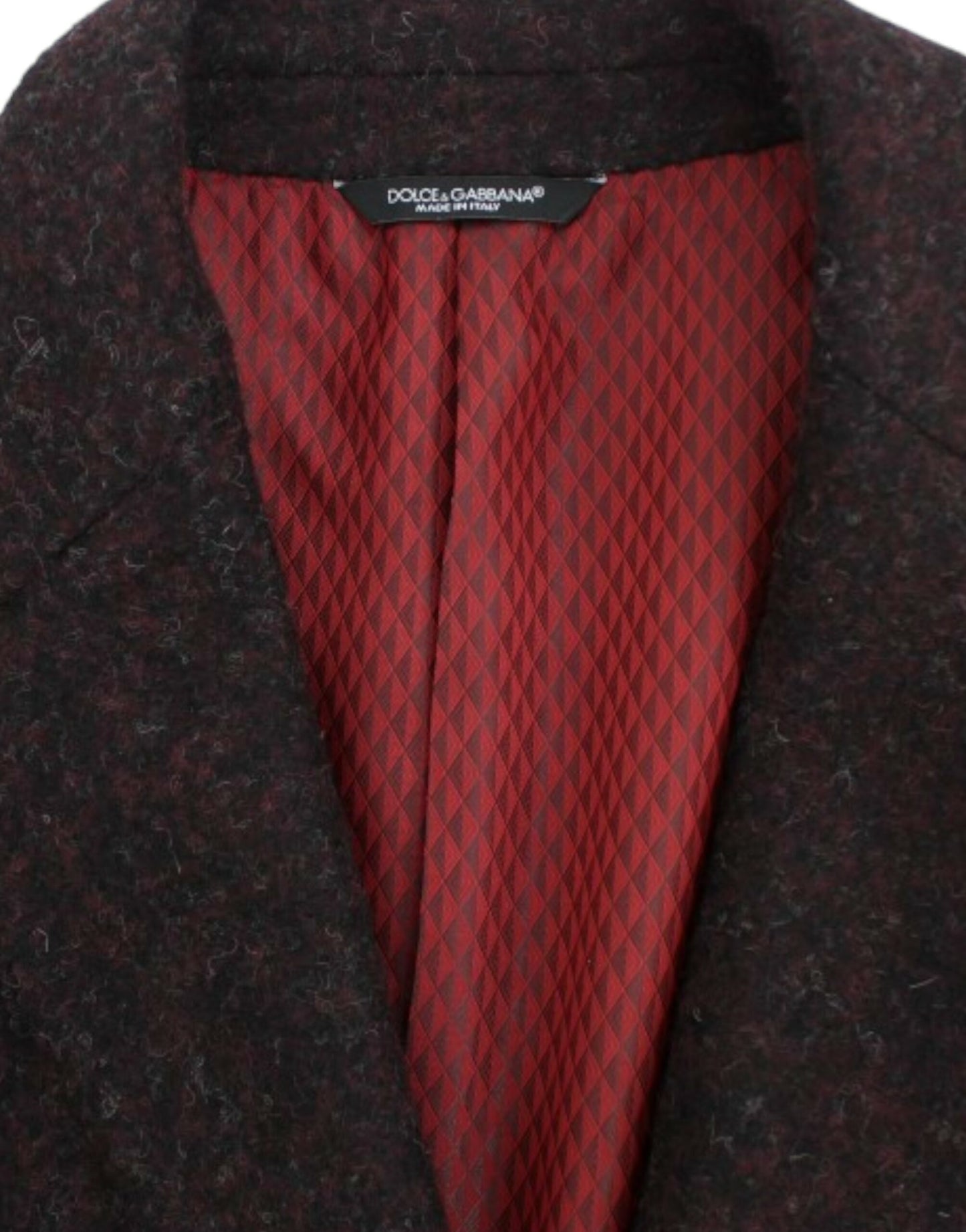 Піджак Dolce &amp; Gabbana Bordeaux Alpaga на двох ґудзиках