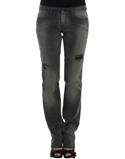 Костюм National Chic Grey Straight Leg Denim Delight