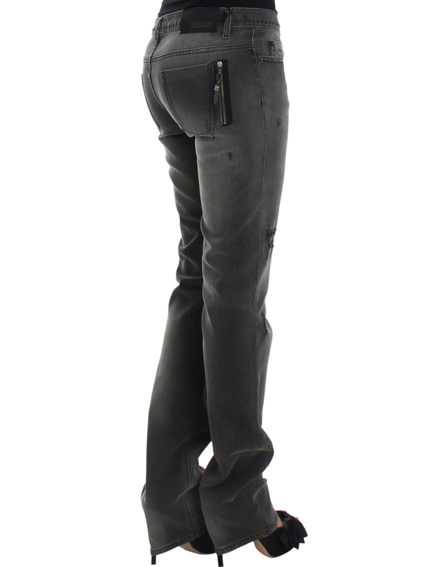Костюм National Chic Grey Straight Leg Denim Delight