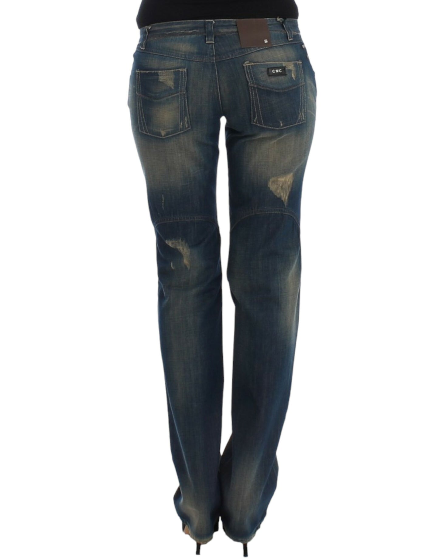 Костюм National Chic Straight Leg Blue Denim Jeans