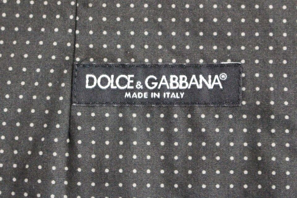 Елегантний сірий бавовняний жилет Dolce &amp; Gabbana