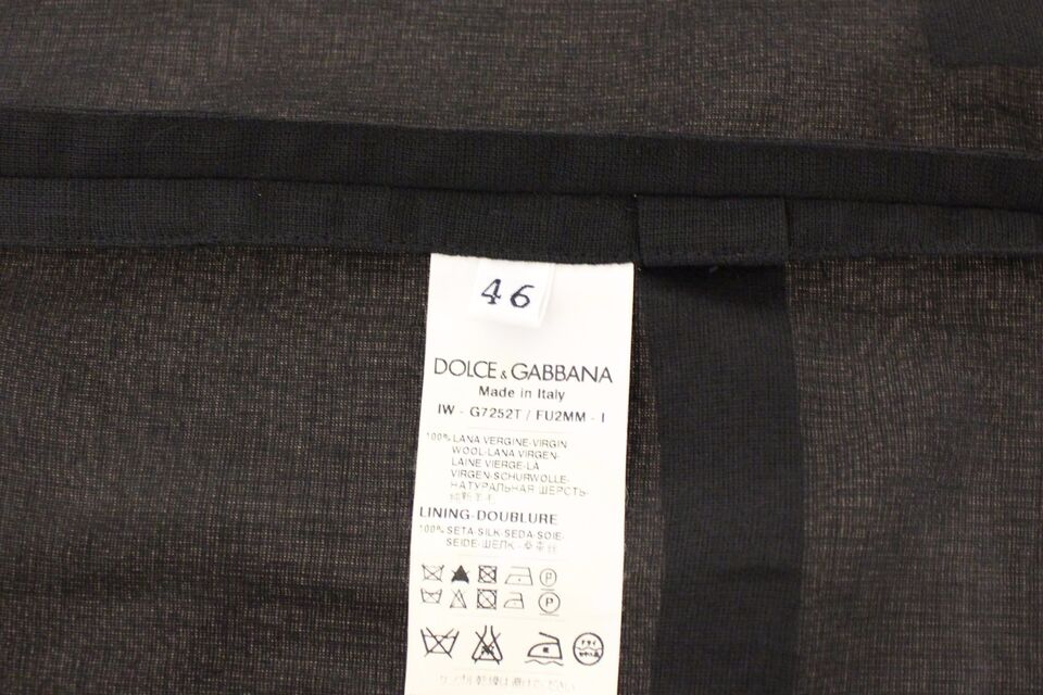 Елегантна чорна вовняна жилетка Dolce &amp; Gabbana