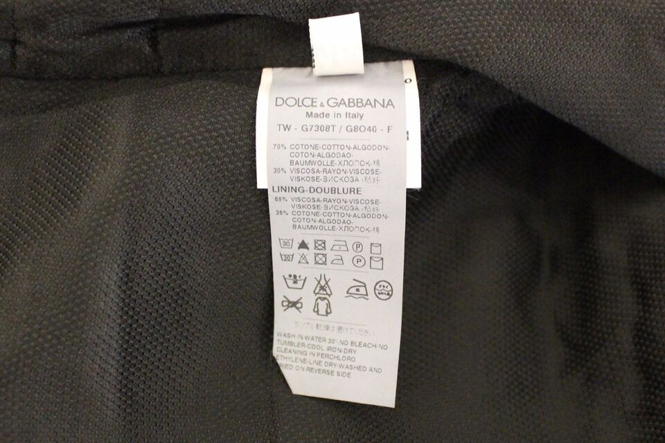 Елегантна чорна бавовняна жилетка Dolce &amp; Gabbana
