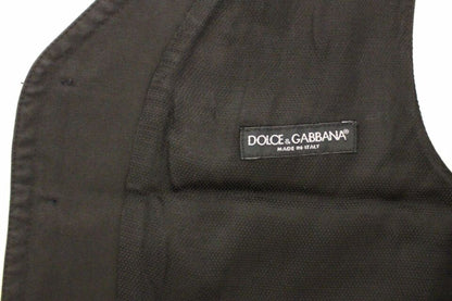 Елегантна чорна бавовняна жилетка Dolce &amp; Gabbana
