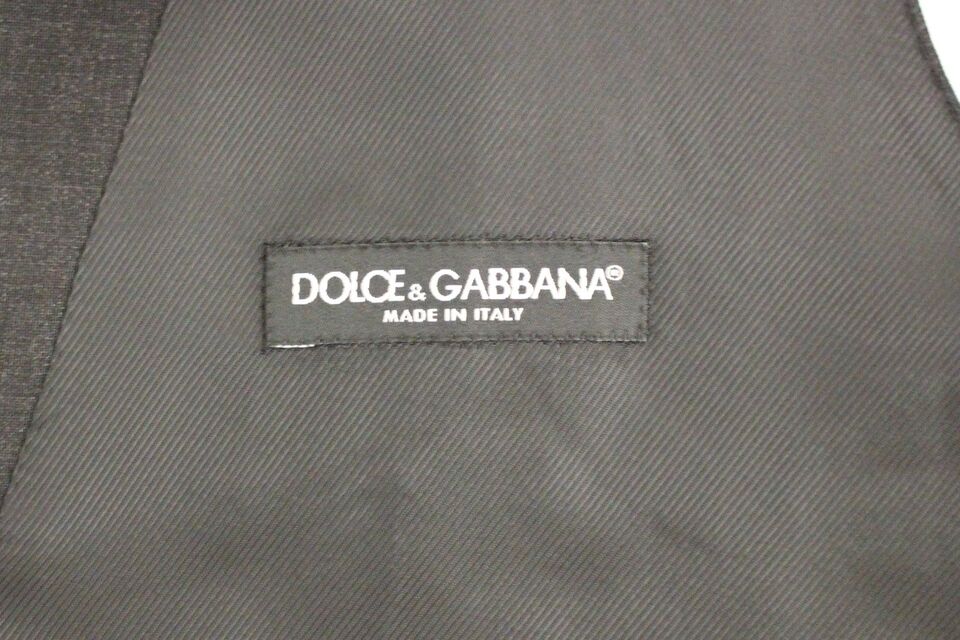 Витончена сіра вовняна жилетка Dolce &amp; Gabbana