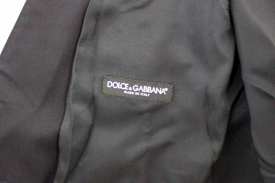 Елегантна синя бавовняна стрейчева жилетка Dolce &amp; Gabbana
