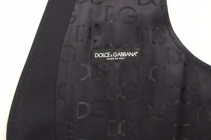 Елегантна синя бавовняна стрейчева жилетка Dolce &amp; Gabbana
