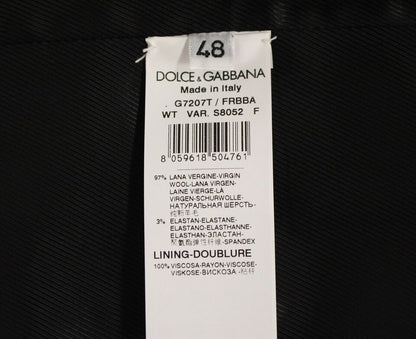 Елегантний сірий платтяний жилет Dolce &amp; Gabbana в смужку