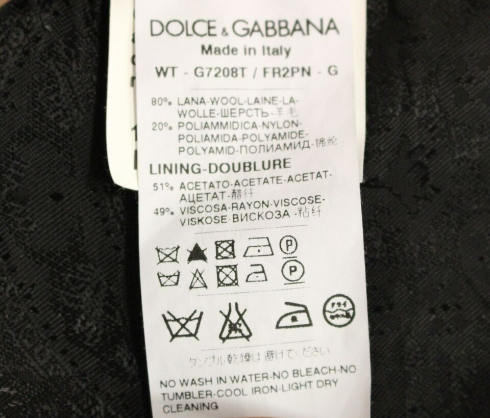 Елегантний однобортний жилет у чорну смужку Dolce &amp; Gabbana