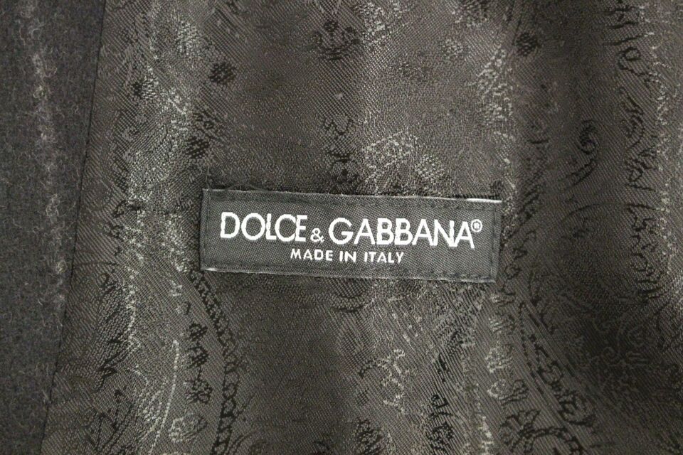 Елегантний однобортний жилет у чорну смужку Dolce &amp; Gabbana