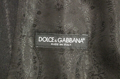 Елегантний однобортний жилет у чорну смужку Dolce &amp; Gabbana