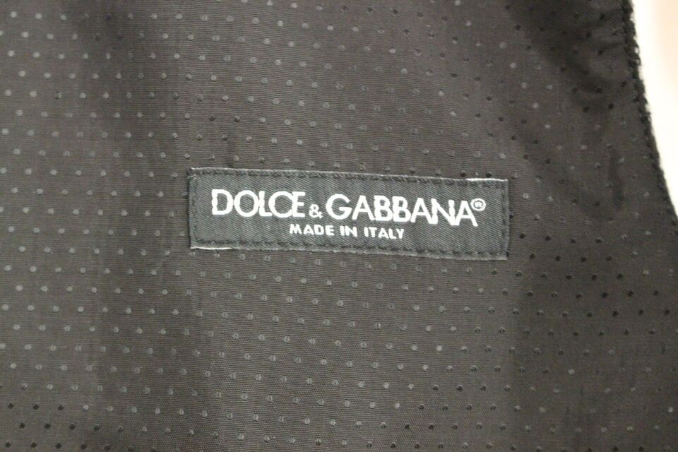 Елегантний сірий однобортний жилет Dolce &amp; Gabbana