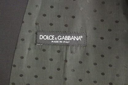 Елегантна чорна вовняна офіційна сукня Dolce &amp; Gabbana