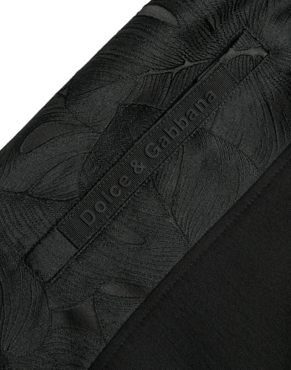 Елегантні чорні джоггери з леопардовим принтом Dolce &amp; Gabbana