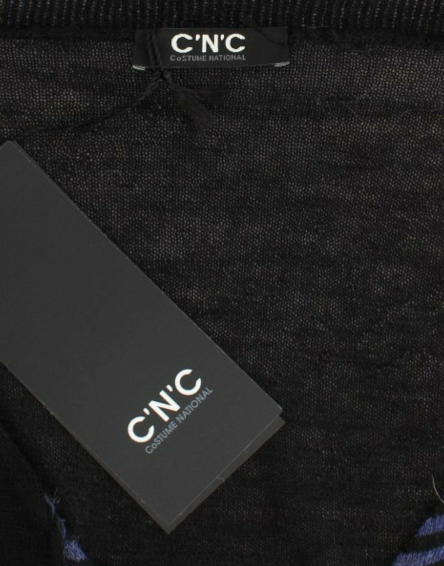 Костюм, національний шикарний смугастий светр із суміші вовни з V-подібним вирізом