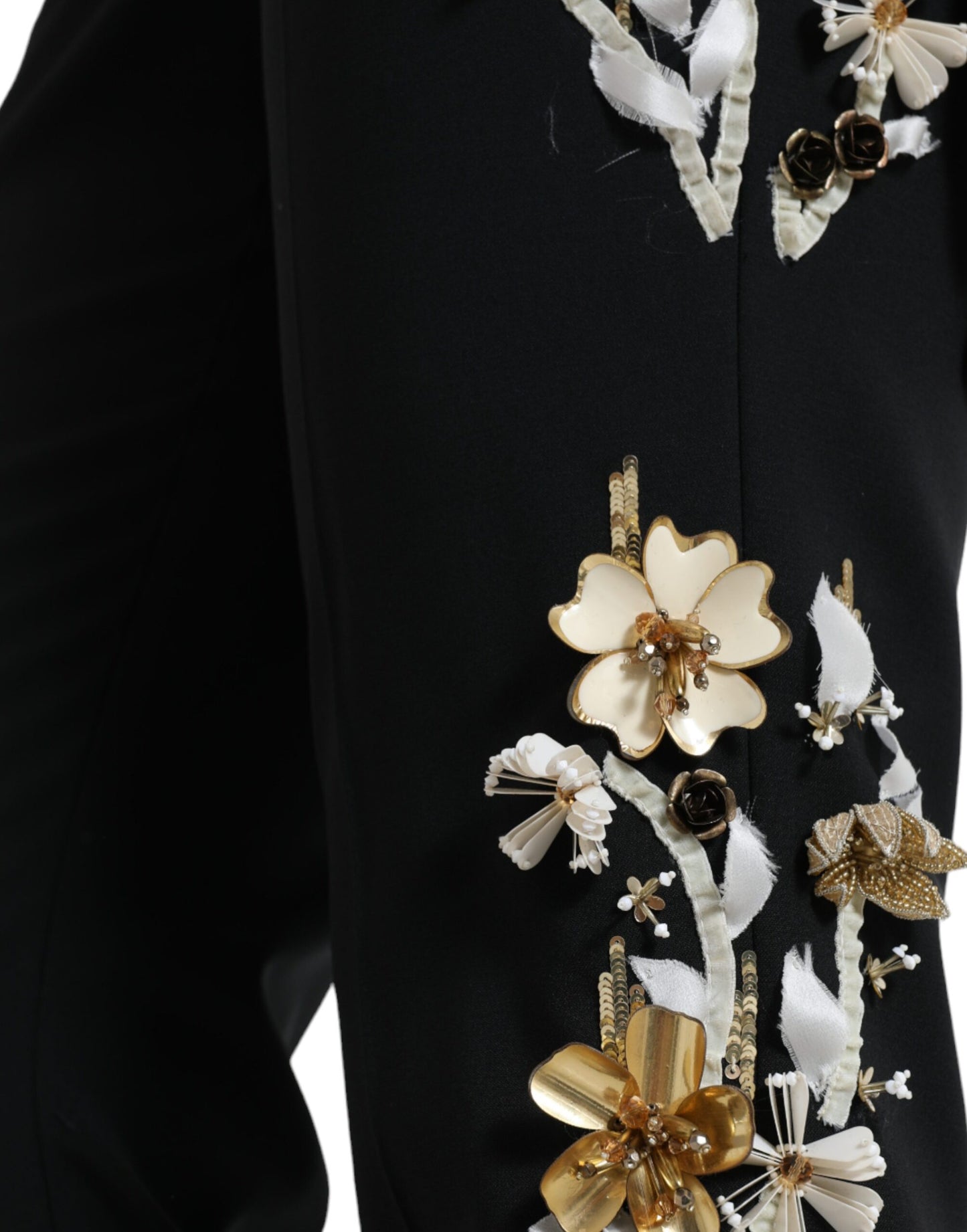Елегантні звужені штани Dolce &amp; Gabbana із завищеною талією в квітковий колір