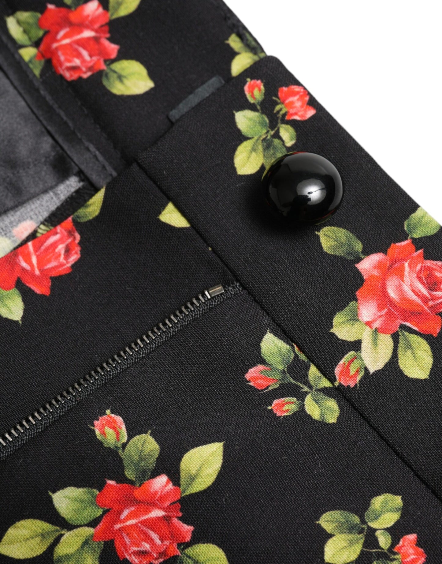 Елегантні звужені штани Dolce &amp; Gabbana із завищеною талією в квітковий колір