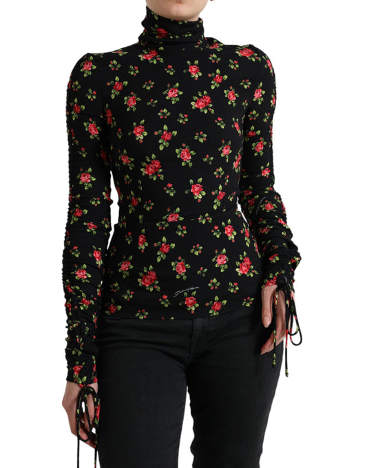 Dolce &amp; Gabbana Елегантний квітковий шовковий топ