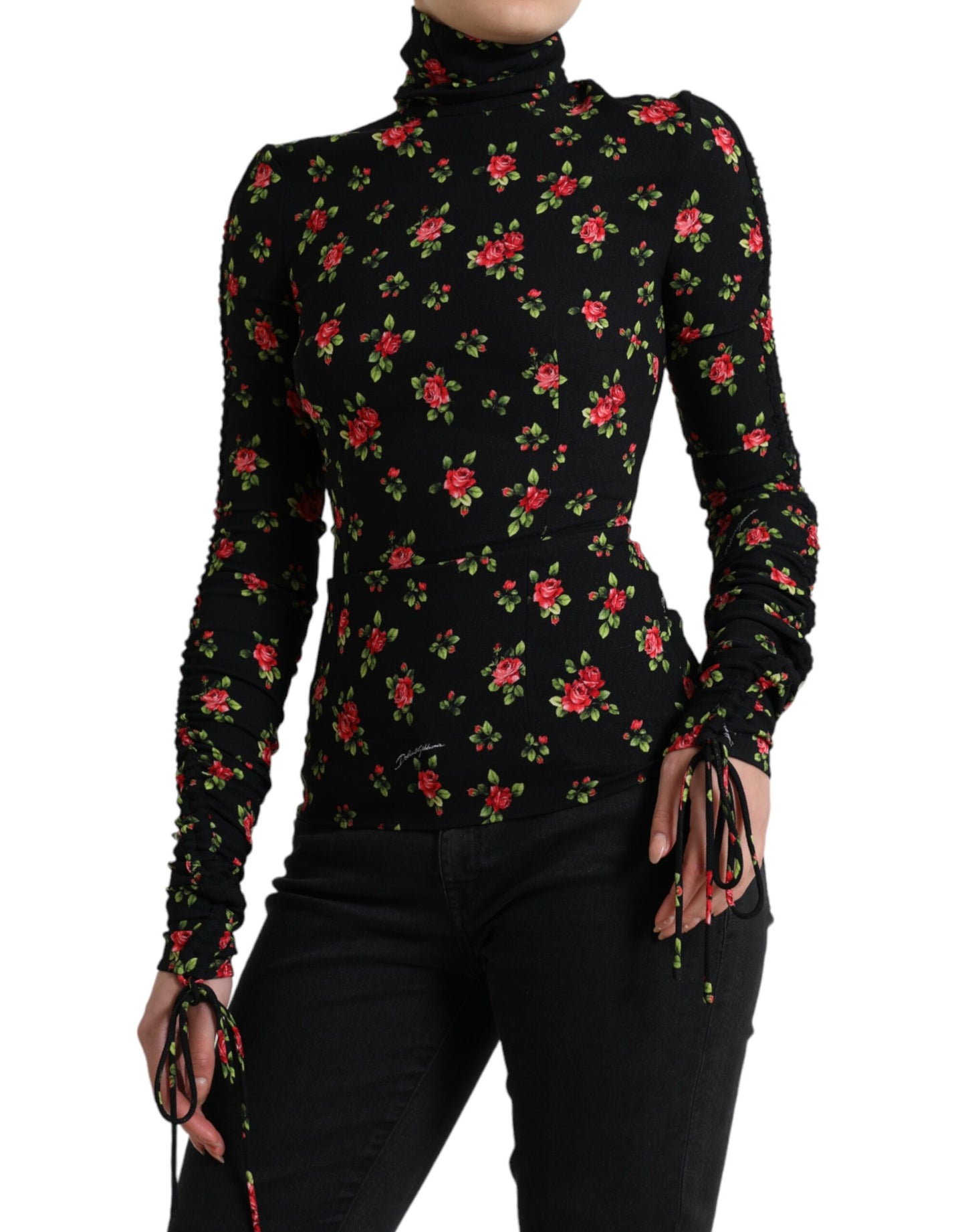 Dolce &amp; Gabbana Елегантний квітковий шовковий топ