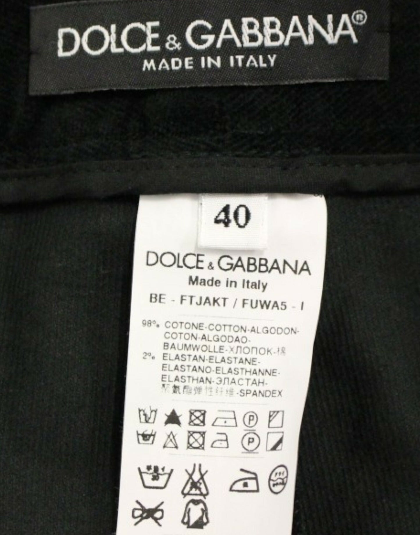 Елегантні дизайнерські чорні шорти Dolce &amp; Gabbana
