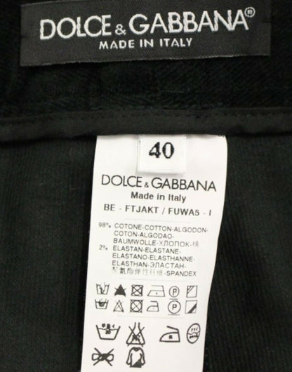 Елегантні дизайнерські чорні шорти Dolce &amp; Gabbana