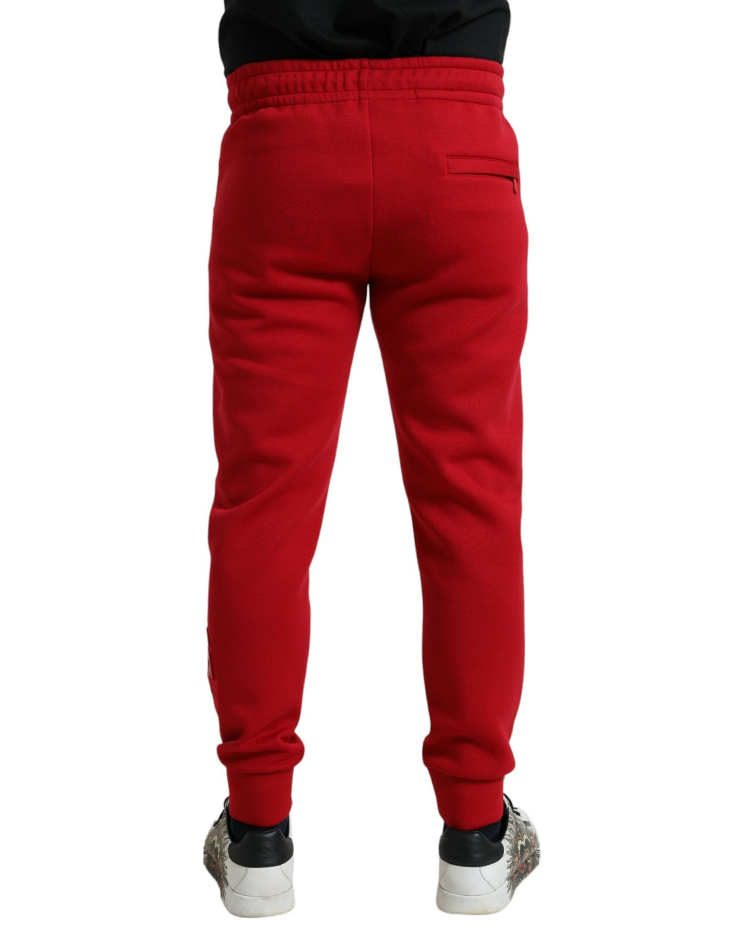 Брюки-джоггери Dolce &amp; Gabbana Sizzling Red Cotton Blend