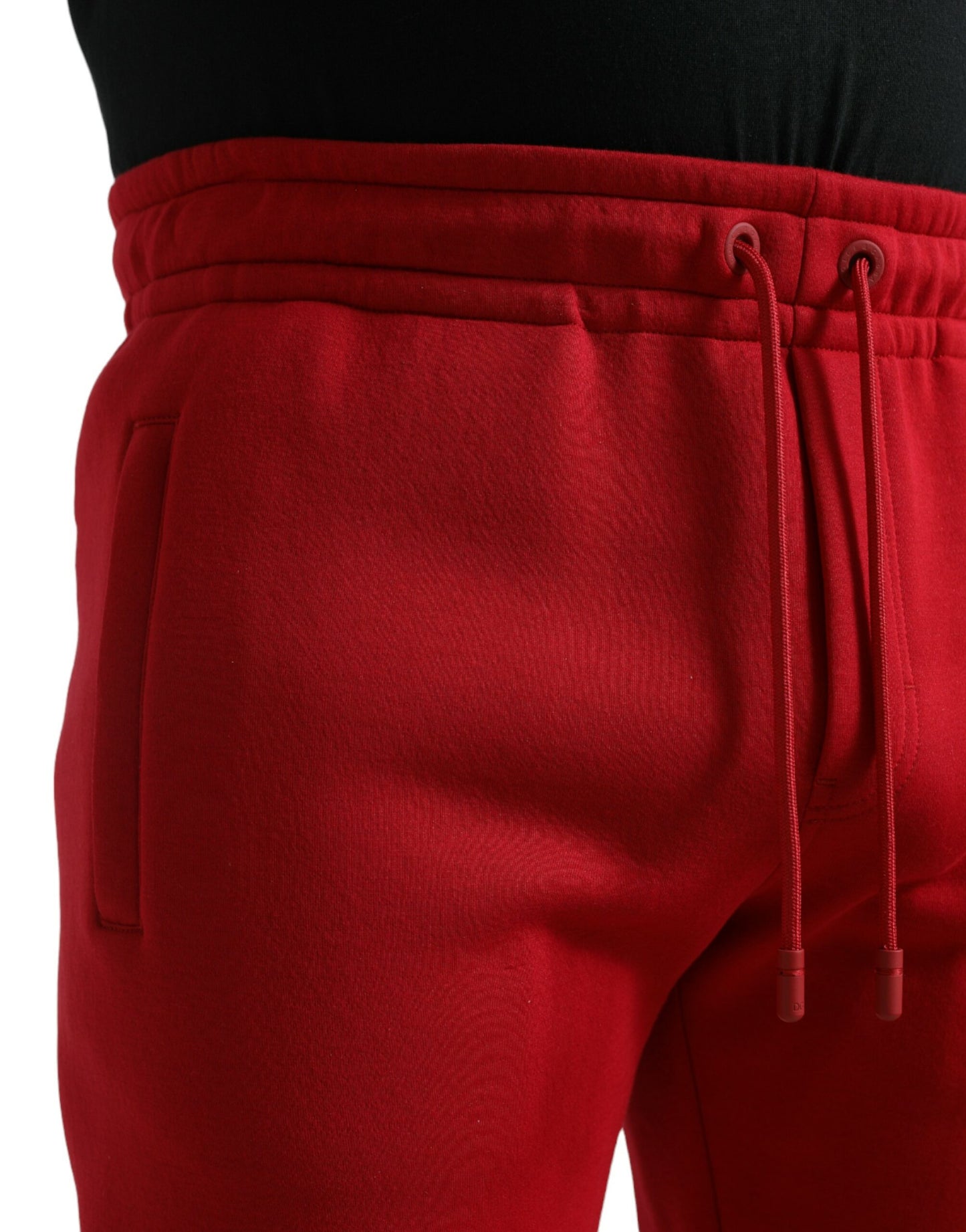 Брюки-джоггери Dolce &amp; Gabbana Sizzling Red Cotton Blend