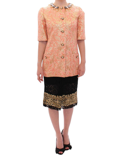Ексклюзивне пальто Dolce &amp; Gabbana Crystal Brocade