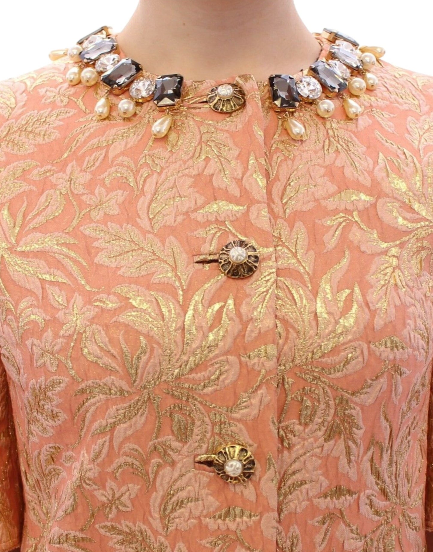 Ексклюзивне пальто Dolce &amp; Gabbana Crystal Brocade