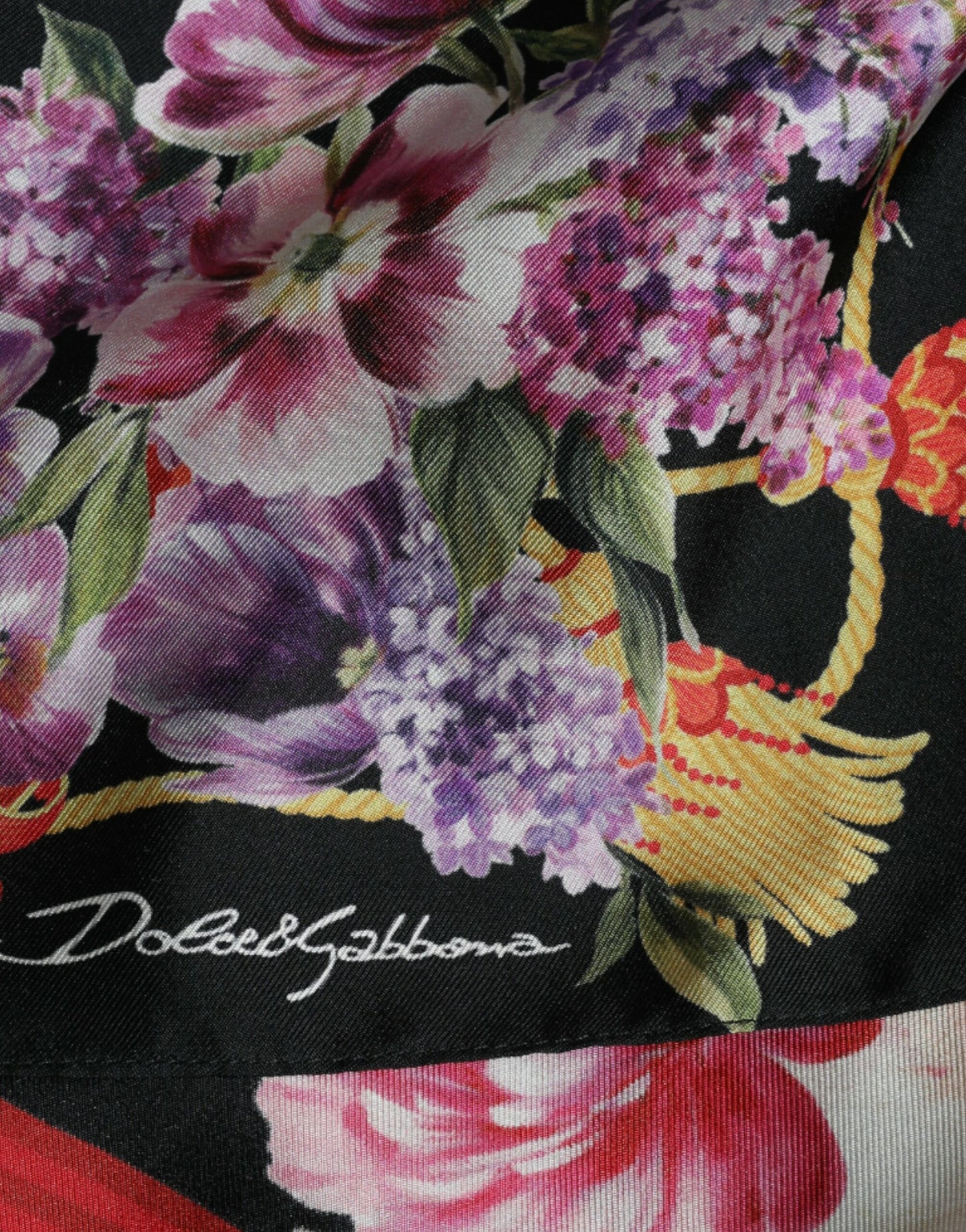 Елегантна шовкова максі-сукня з квітковим принтом Dolce &amp; Gabbana
