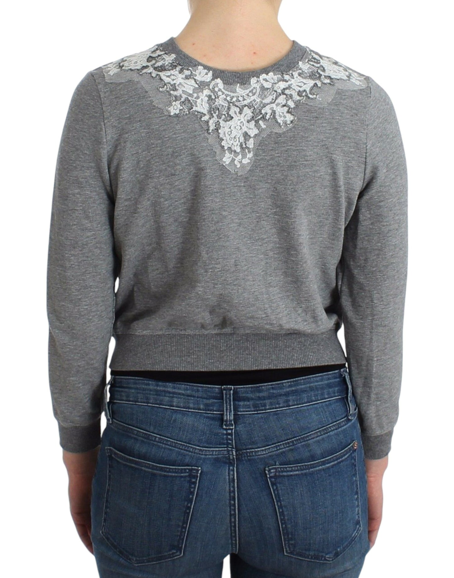 Короткий кардиган Ermanno Scervino Chic Grey із суміші бавовни