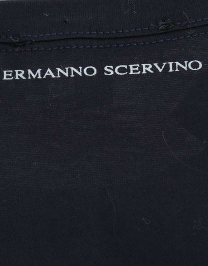 Елегантний синій бавовняний светр Ermanno Scervino