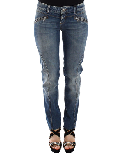 Сині джинси Ermanno Scervino Chic Slim-Fit