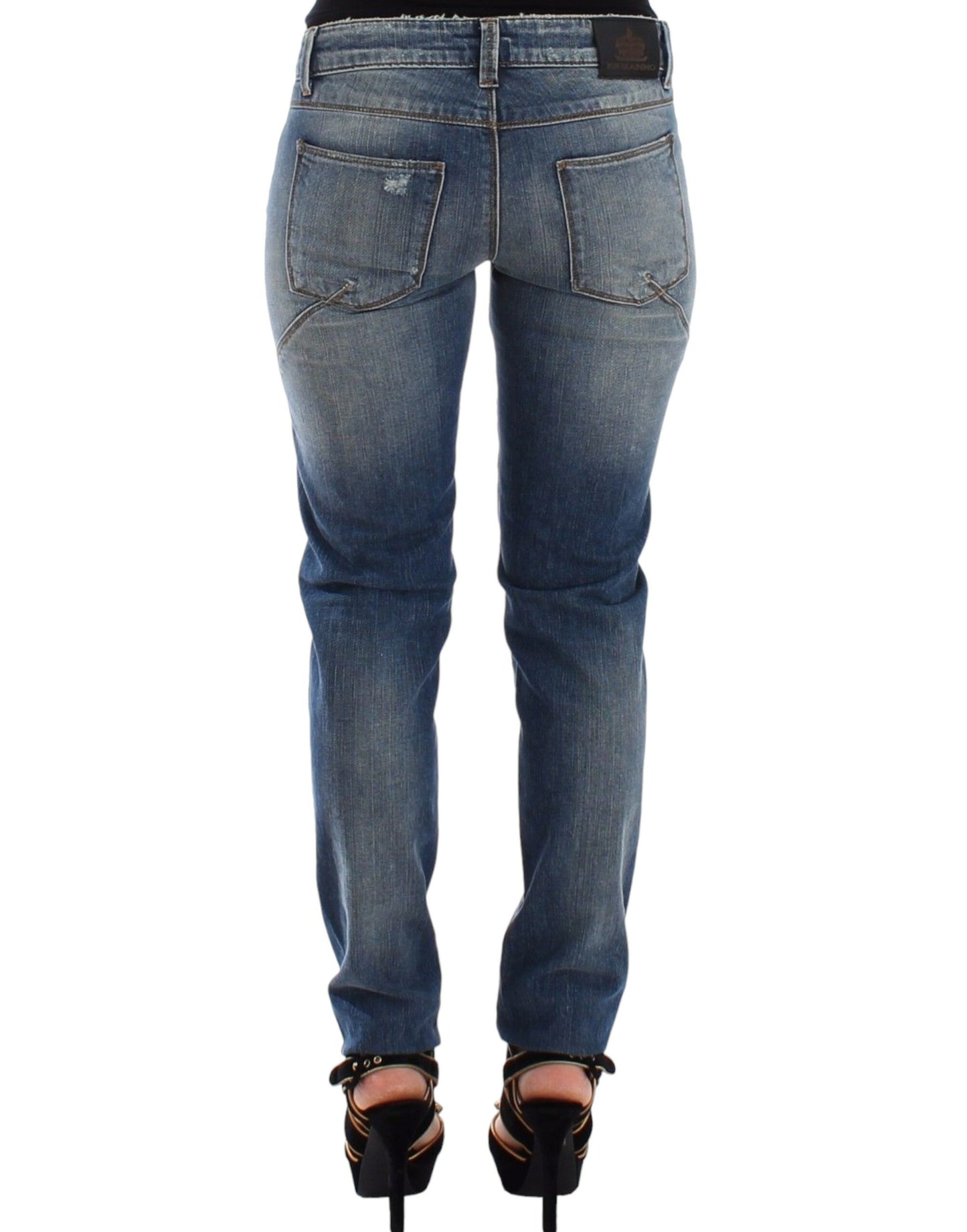 Сині джинси Ermanno Scervino Chic Slim-Fit