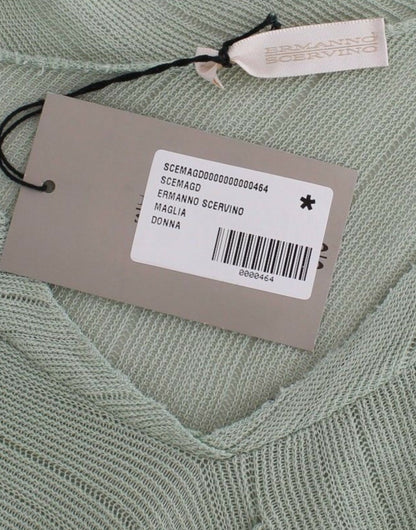 Шикарний зелений трикотажний топ Ermanno Scervino – ефірна елегантність