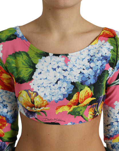 Укорочена блуза Dolce &amp; Gabbana Floral Elegance