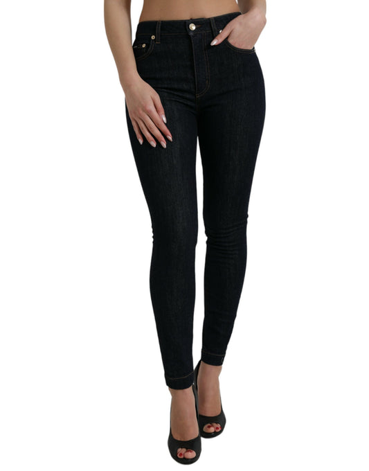Джинси Dolce &amp; Gabbana Sleek Stretch Denim із середньою талією