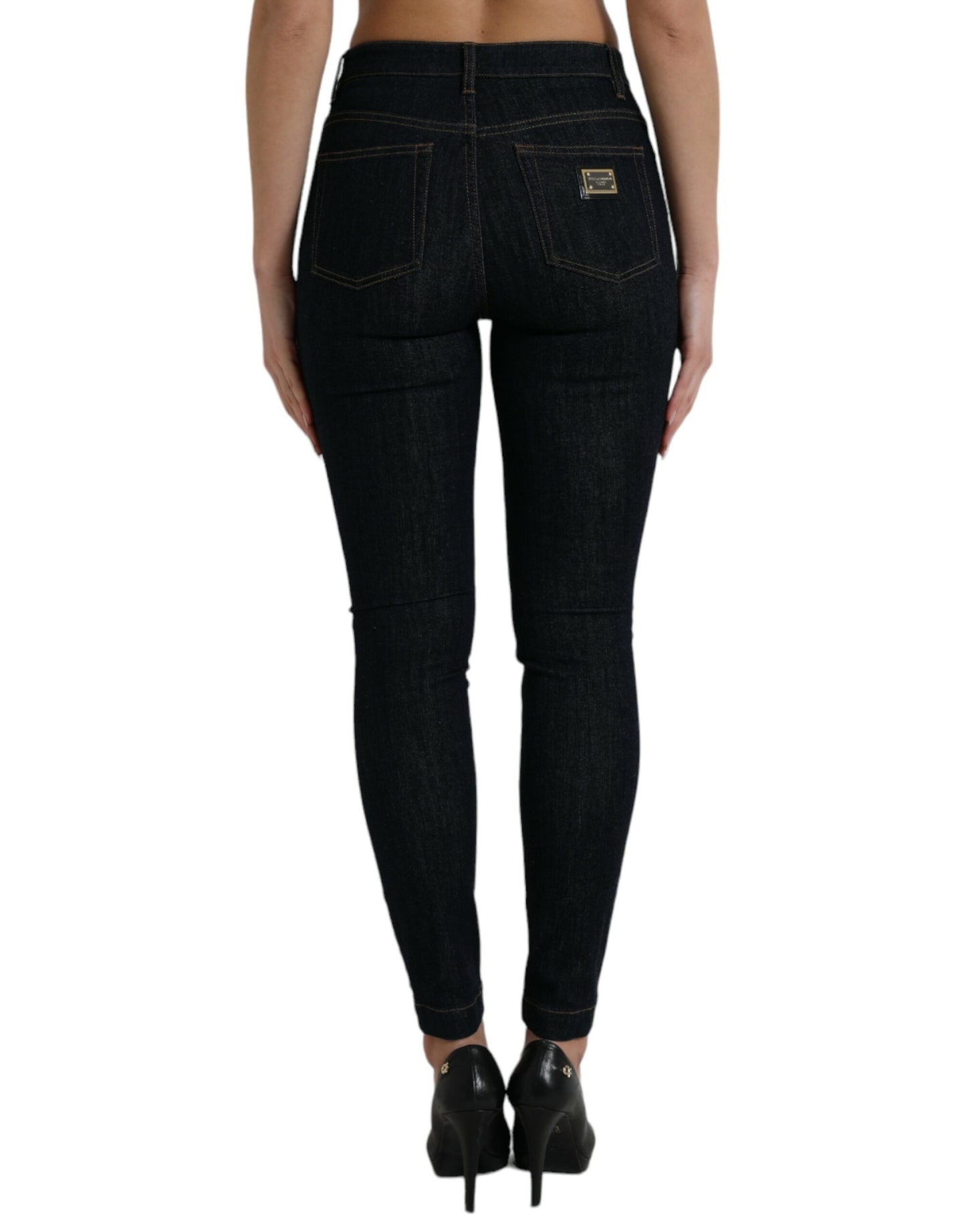 Джинси Dolce &amp; Gabbana Sleek Stretch Denim із середньою талією