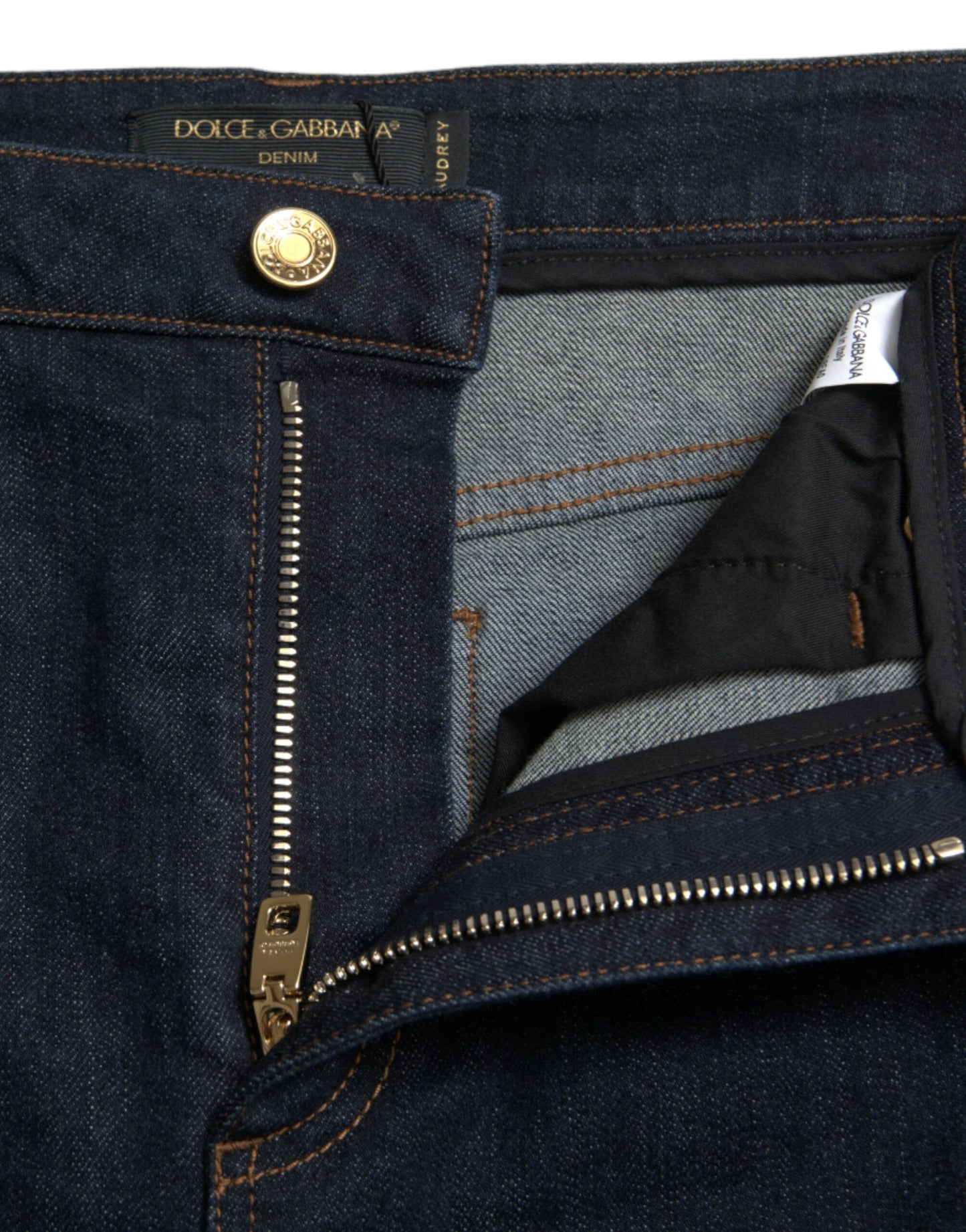 Джинси Dolce &amp; Gabbana Sleek Stretch Denim із середньою талією