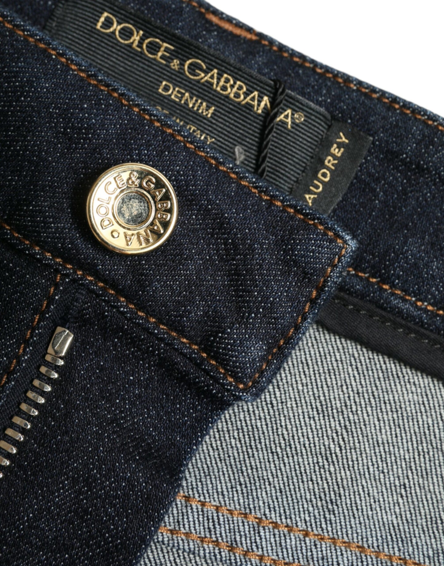 Джинси Dolce &amp; Gabbana Sleek Stretch Denim із середньою талією
