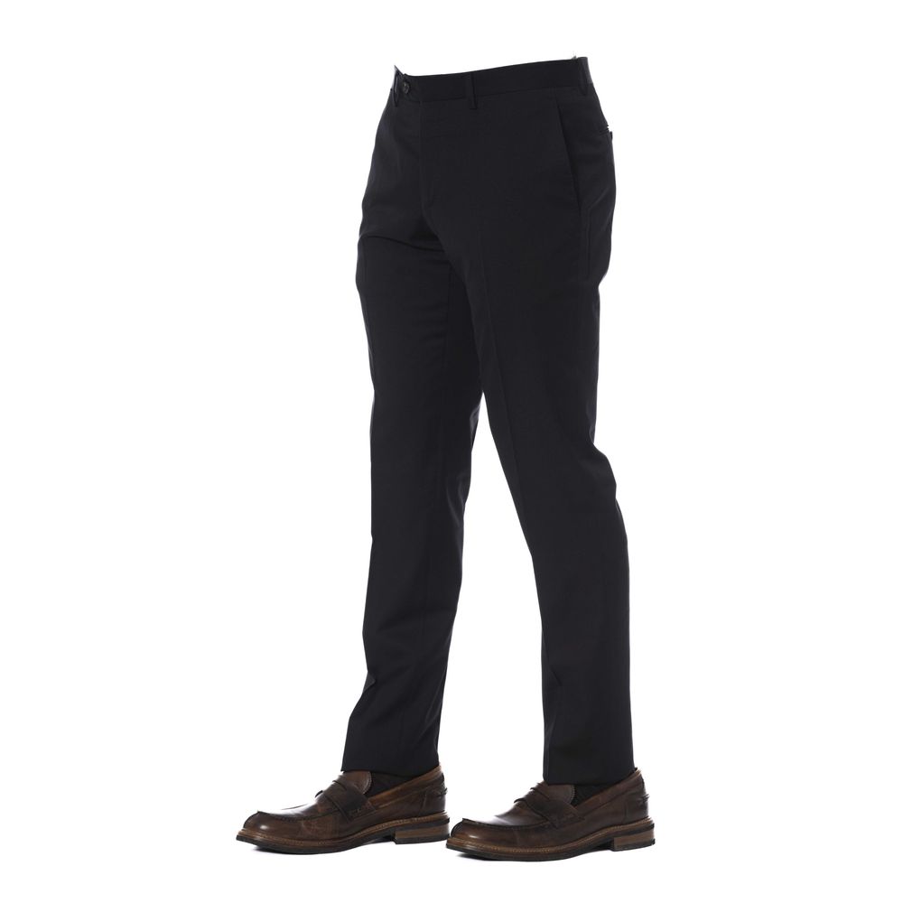 Чоловічі штани Trussardi Black Virgin Wool