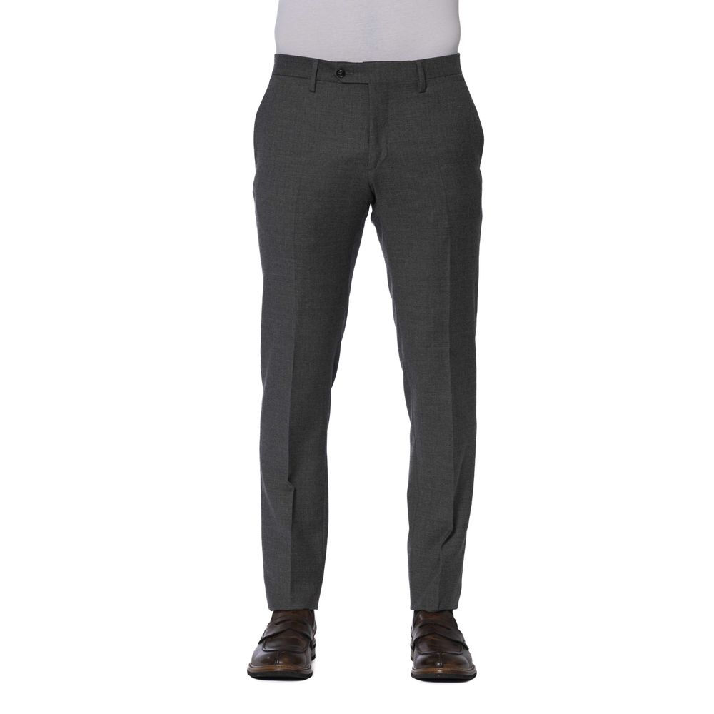 Вовняні чоловічі штани Trussardi Grey