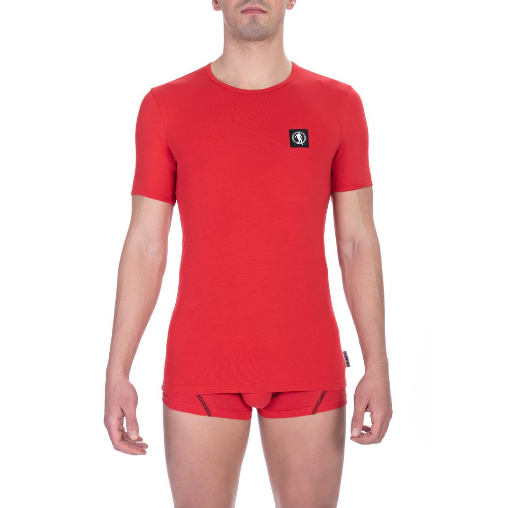 Bikkembergs "Червона бавовняна чоловіча футболка"