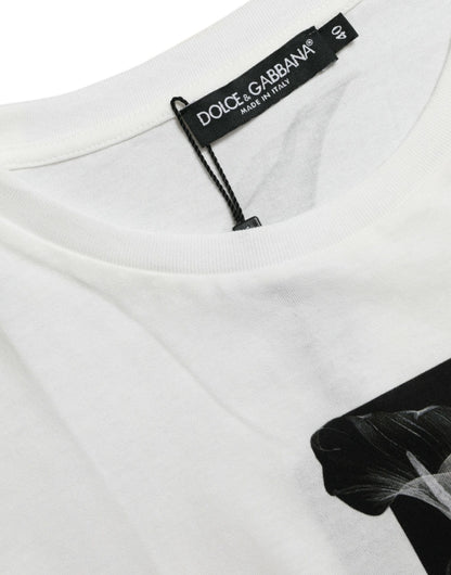 Елегантна монохромна футболка з круглим вирізом Dolce &amp; Gabbana